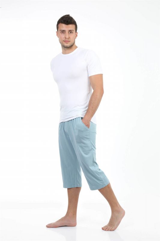 Moda Çizgi Erkek Pamuk Kapri 27194 - 2