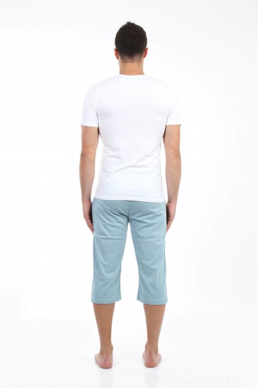 Moda Çizgi Erkek Pamuk Kapri 27194 - 3