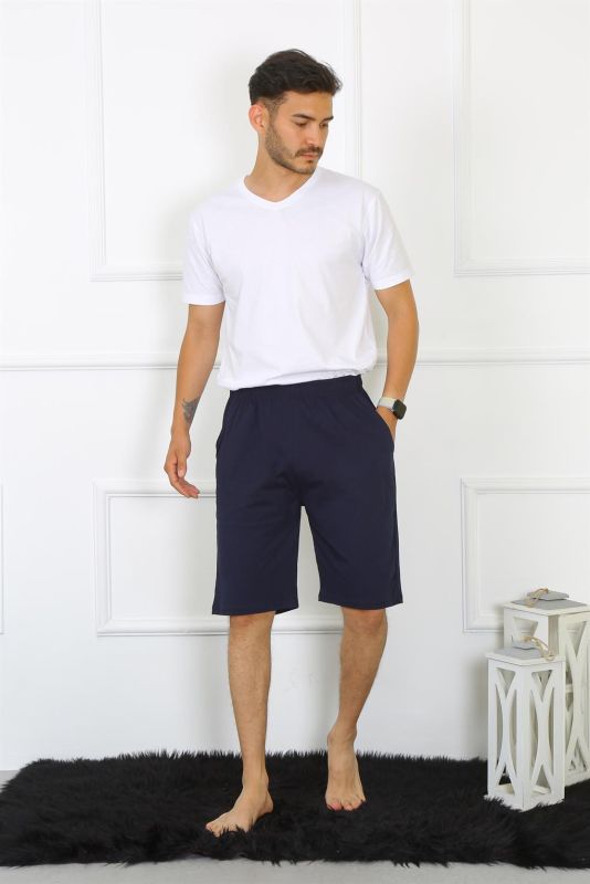 Moda Çizgi Men's Cotton Navy Blue Capri 27480 - 2