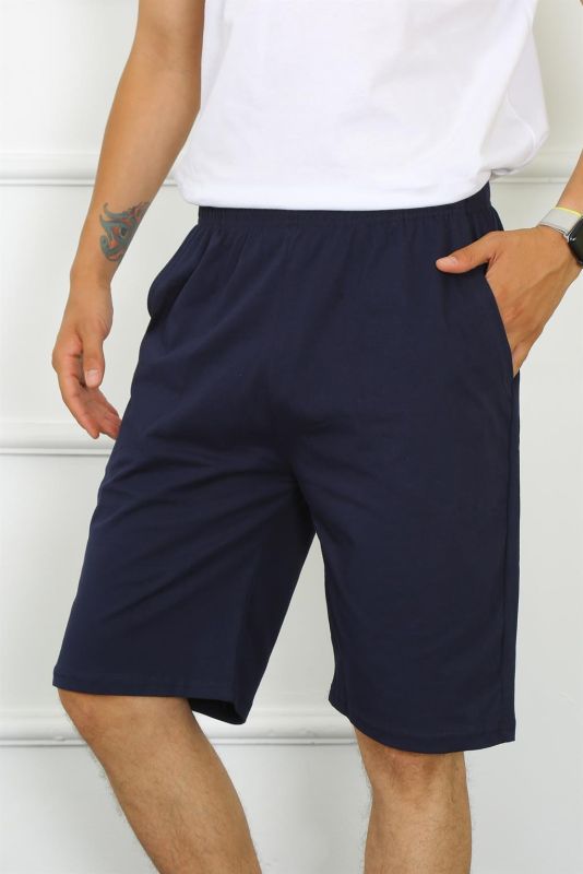 Moda Çizgi Men's Cotton Navy Blue Capri 27480 - 3