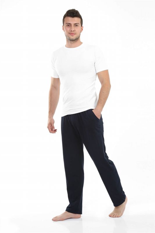 Moda Çizgi Erkek Pamuk Tek Alt Pijama 27204 - 3