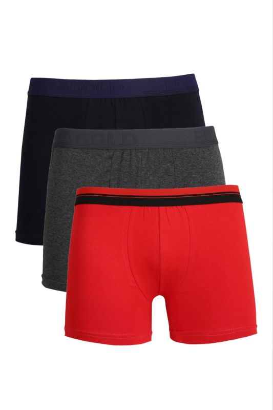 Moda Çizgi Men's Combed Cotton 3-Piece Boxer 40097 - 1