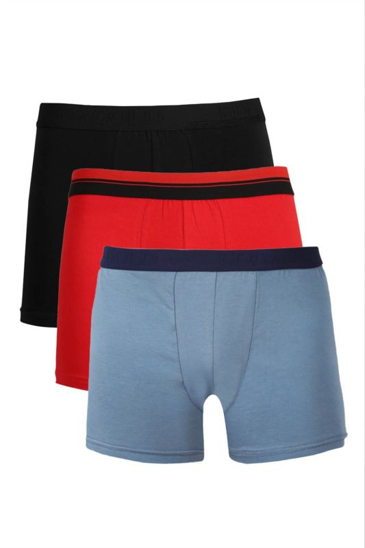 Moda Çizgi Men's Combed Cotton 3-Piece Boxer 40101 - 1