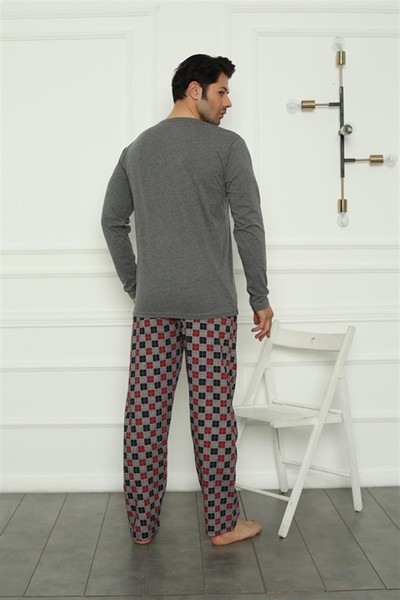 Moda Çizgi Erkek Penye Pijama Takım 6830 - Thumbnail