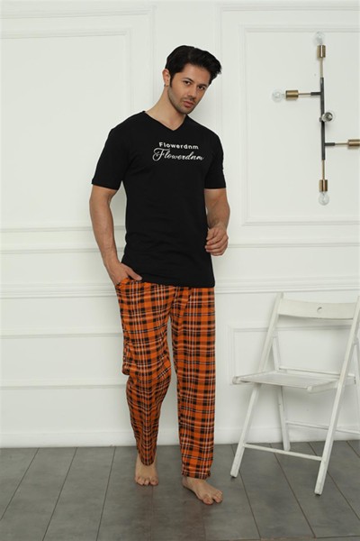 Moda Çizgi Erkek Penye Pijama Takım 6836 - Thumbnail