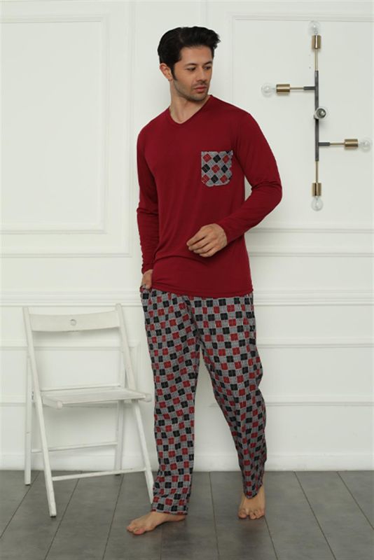 Moda Çizgi Erkek Penye Pijama Takım 6837 - 2