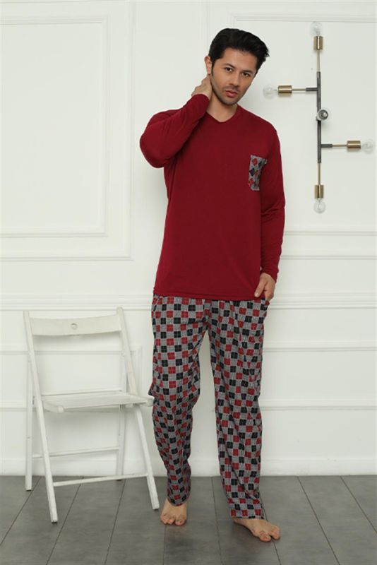 Moda Çizgi Erkek Penye Pijama Takım 6837 - 3