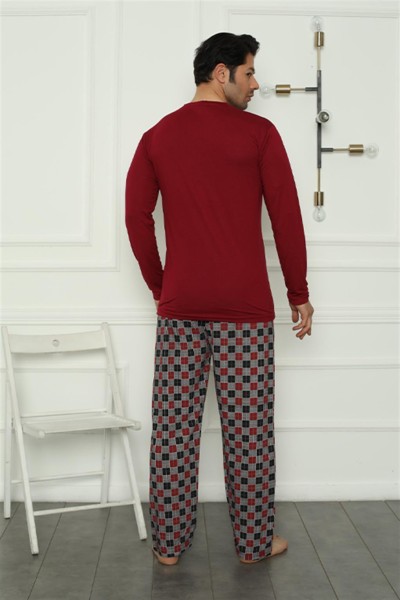 Moda Çizgi Erkek Penye Pijama Takım 6837 - Thumbnail