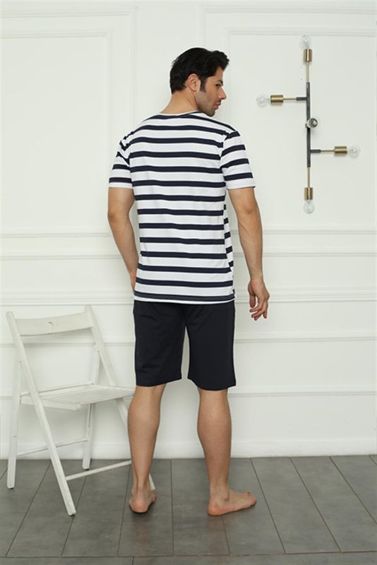 Moda Çizgi Erkek Penye Şortlu Pijama Takım 6834 - 4