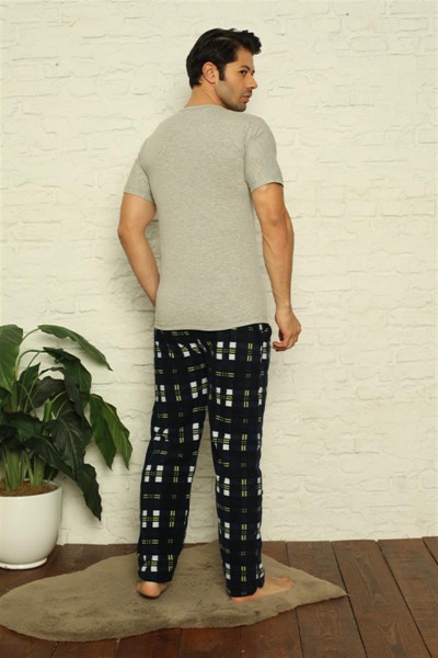Moda Çizgi Erkek Polar Alt Pijama 7007 - Thumbnail