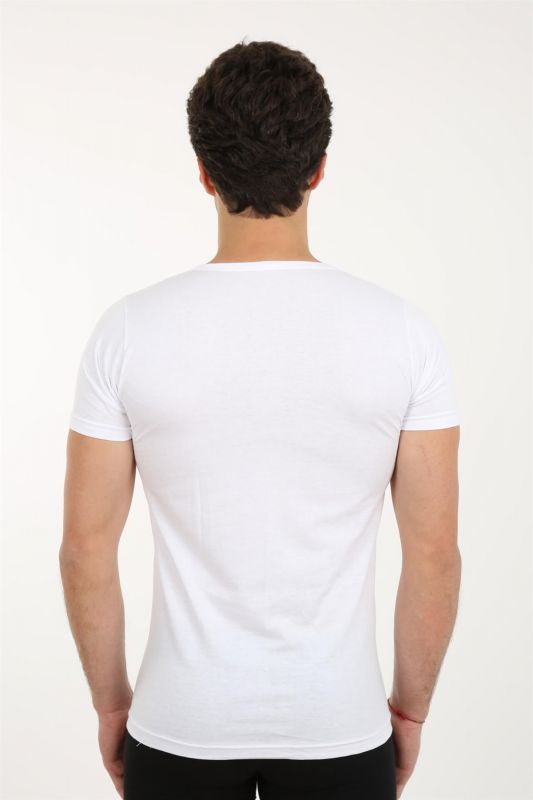 Moda Çizgi Erkek V Yaka Penye Atlet 65601 - 3