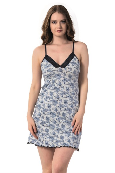 Moda Çizgi - Rope Strap Nightgown 321