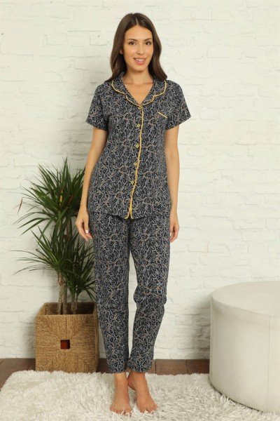 Moda Çizgi - Moda Çizgi Women's Combed Cotton Pajamas