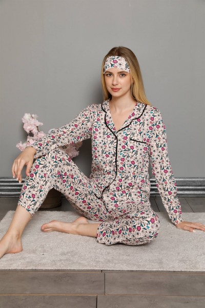 Moda Çizgi - Moda Çizgi Kadın Penye Pijama