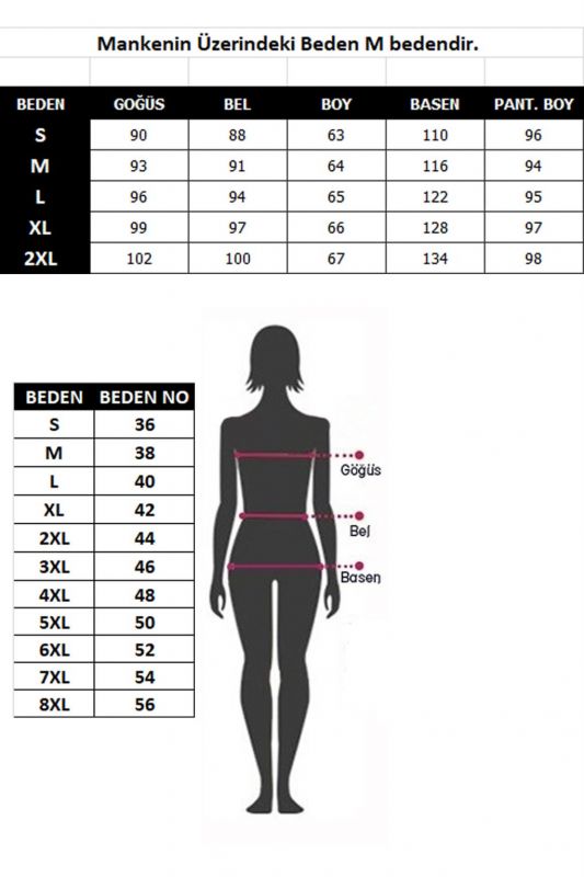Moda Çizgi Kadın Penye Pijama 3442 - 4