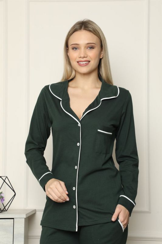 Moda Çizgi Kadın Penye Pijama - 2