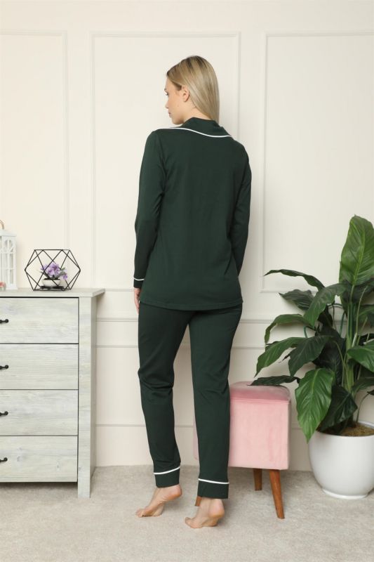 Moda Çizgi Kadın Penye Pijama - 4