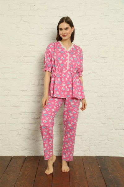 Moda Çizgi - Moda Çizgi Kadın Penye Pijama