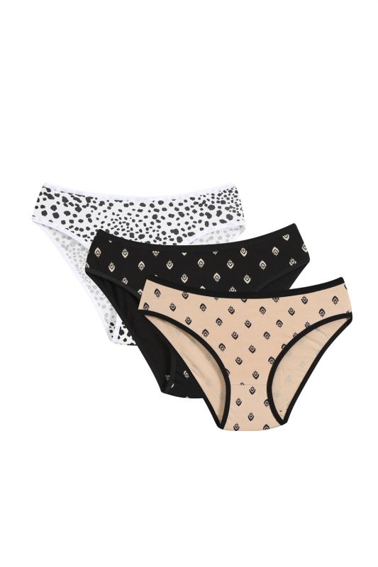 Moda Çizgi Women's 3-Piece Panties 40247 - 1