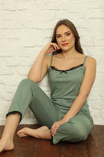 Moda Çizgi - Moda Çizgi Kadın 3'lü Sabahlık Pijama Takım 20564