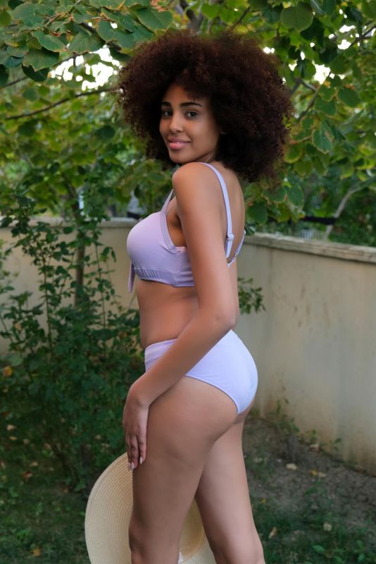 Moda Çizgi Kadın İçi Boş Fiyonklu Kaplı Lila Alt Üst Bikini Takım 35011 - 5