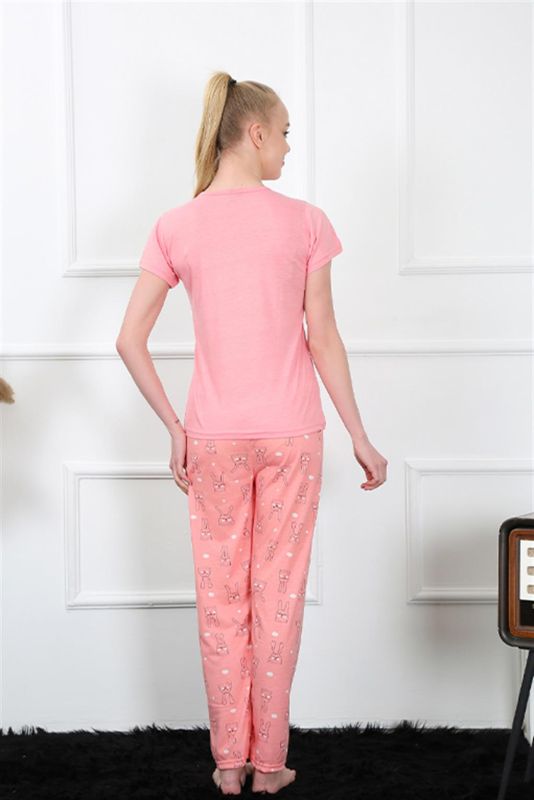 Moda Çizgi Kadın Kısa Kol Pijama Takım 20409 - 8