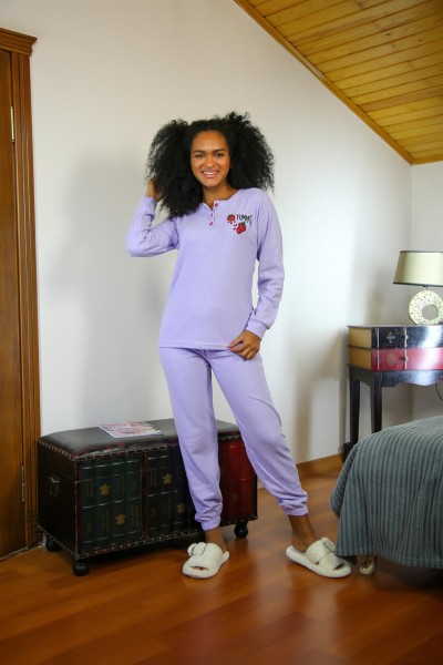 Moda Çizgi - Moda Çizgi Kadın Kışlık Pijama 20270L