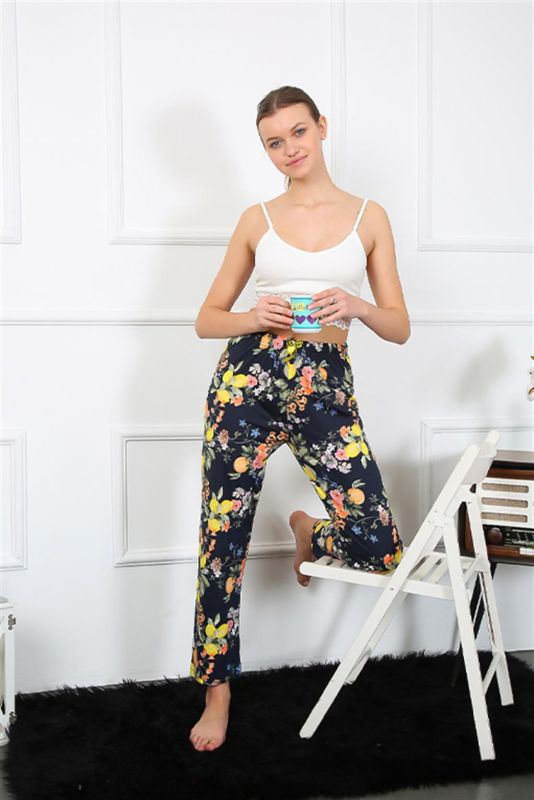 Moda Çizgi Kadın Pamuklu Alt Pijama 27463 - 1