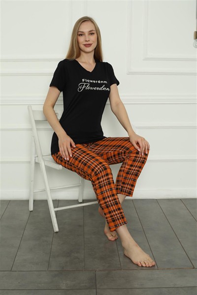 Moda Çizgi Kadın Penye Pijama Takım 4165 - Thumbnail