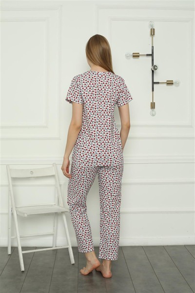 Moda Çizgi Kadın Penye Pijama Takım 4166 - Thumbnail