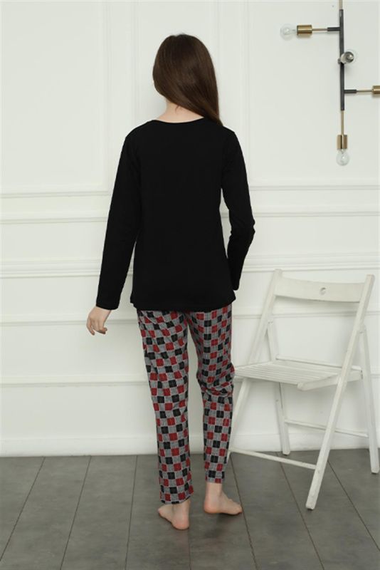 Moda Çizgi Kız Çocuk Penye Pijama Takım 20401 - 4