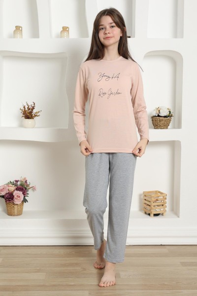 Moda Çizgi - Moda Çizgi Kız Çocuk Penye Pijama Takım 20425
