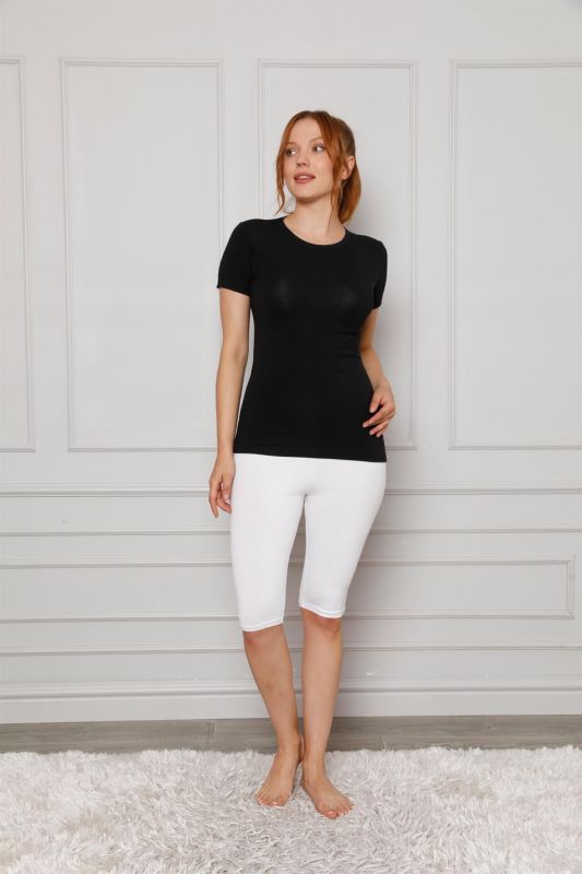 Moda Çizgi Combed Cotton Lycra Above Knee Tights 5872P - 3