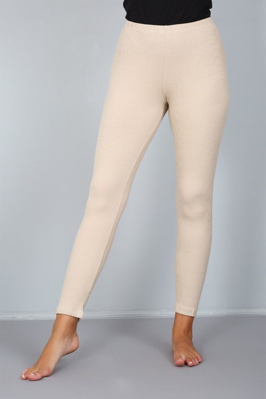 Moda Stripe Combed Cotton Lycra Ribbed Tights 5908 - 1