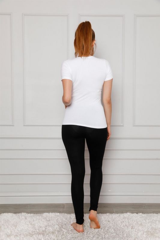 Moda Çizgi Penye Likralı Tayt 5874P - 3