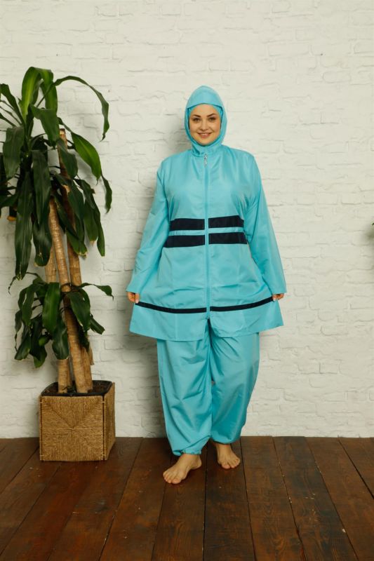 Moda Çizgi Tam Tesettür Büyük Beden Mayo 55007 - 2