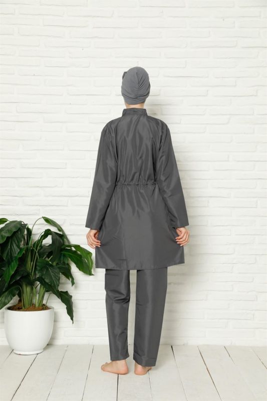 Moda Çizgi Tam Tesettür Çiçek Baskılı Mayo 31012 - 3