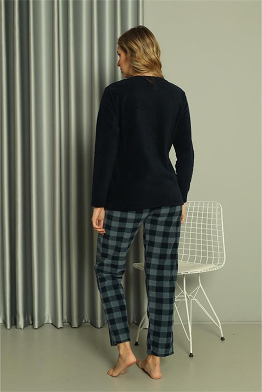Moda Çizgi Welsoft Kadın Polar Sevgili Kombini Pijama Takımı 50122 Tek Takım Fiyatıdır - 5