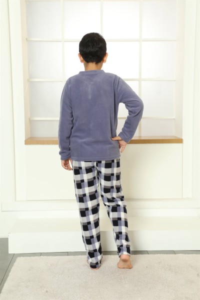 Moda Çizgi WelSoft Polar Çocuk Pijama Takımı 20251 - Thumbnail