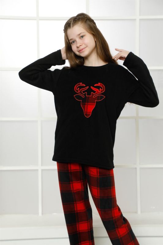 Moda Çizgi WelSoft Polar Çocuk Pijama Takımı 4632 - 2