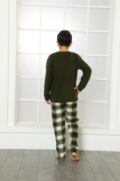Moda Çizgi WelSoft Polar Çocuk Pijama Takımı 4635 - Thumbnail