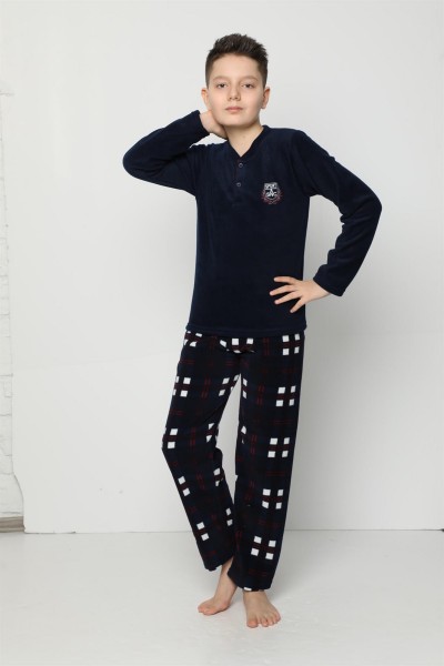 WelSoft Polar Erkek Çocuk Pijama Takımı 4529 - Thumbnail