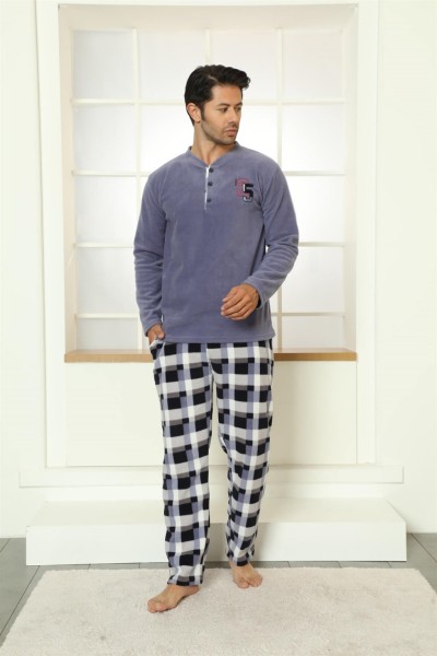 Moda Çizgi - Moda Çizgi WelSoft Polar Erkek Pijama Takımı 6794
