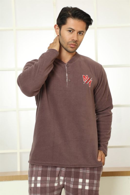 Moda Çizgi WelSoft Polar Erkek Pijama Takımı 6796 - 2