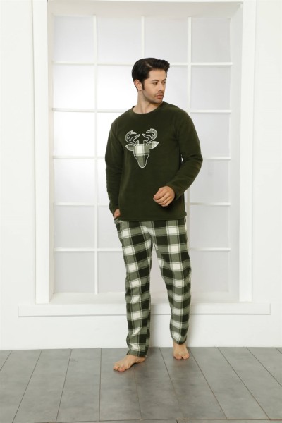 Moda Çizgi - Moda Çizgi WelSoft Polar Erkek Pijama Takımı 6799