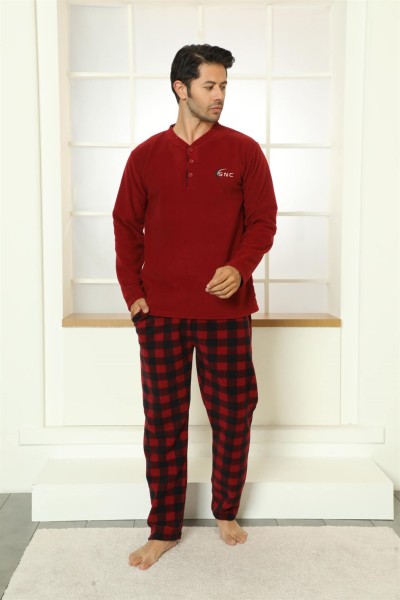 Moda Çizgi WelSoft Polar Erkek Pijama Takımı 6821 - Thumbnail