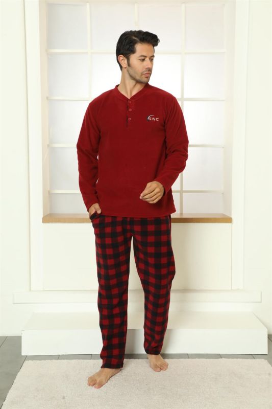 Moda Çizgi WelSoft Polar Erkek Pijama Takımı 6821 - 1