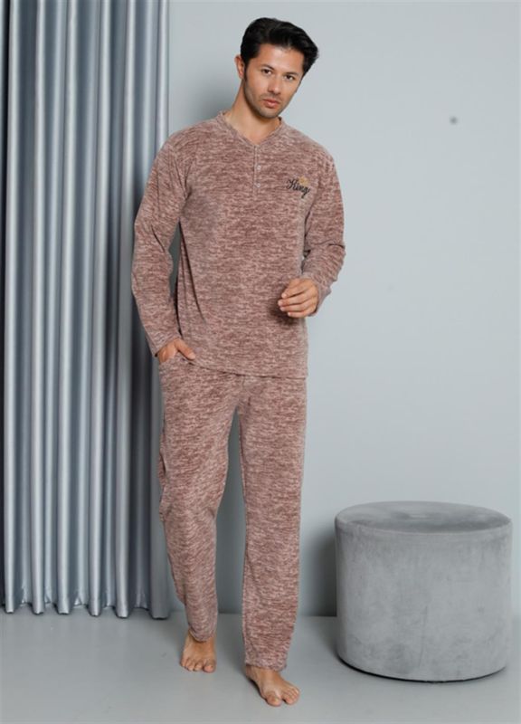 Moda Çizgi WelSoft Polar Erkek Pijama Takımı 6827 - 2