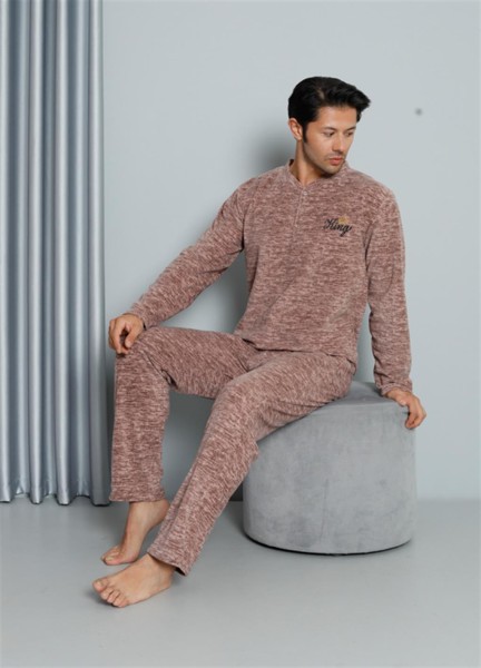 Moda Çizgi WelSoft Polar Erkek Pijama Takımı 6827 - Thumbnail