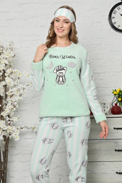 Moda Çizgi - Moda Çizgi Welsoft Polar Kadın Pijama Takımı 8067